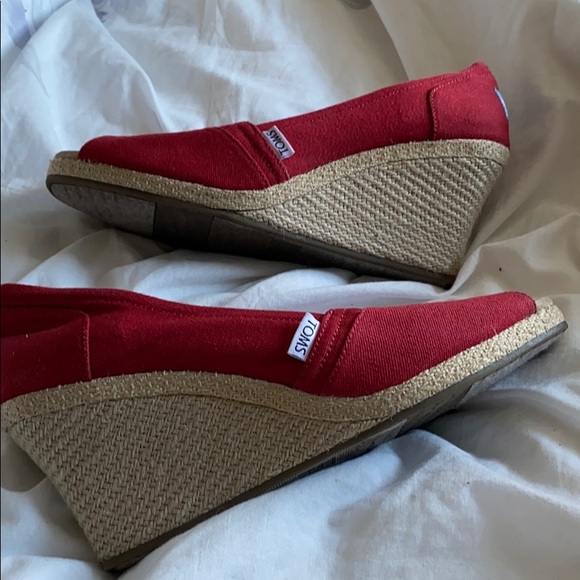 Toms- wedge shoes - red - Picture 2 of 4